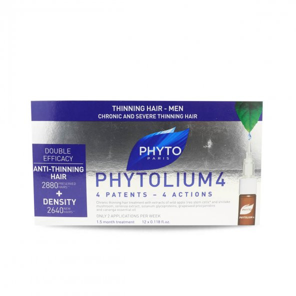 Phyto Phytolium 4 Erkek Tipi Saç Dökülmesine Karşı Etkili Serum 12 x 3.5 ml