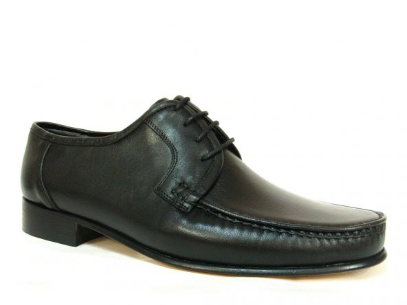 Ramiz Rok 040 Siyah Bağcıklı Kösele Erkek Ayakkabı