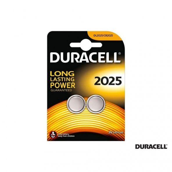 Duracell Cr2025 Lithium 3V Pil 2 Adet