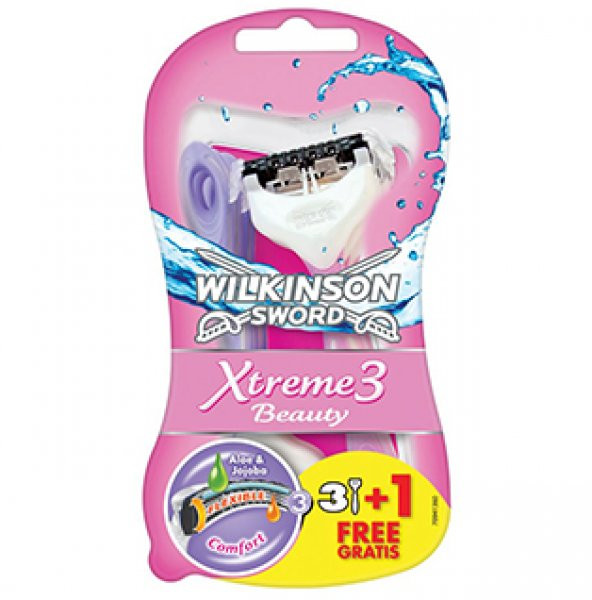 Wilkinson Sword Xtreme 3 Beauty Oynar Başlıklı Tıraş Bıçağı 3+1 A