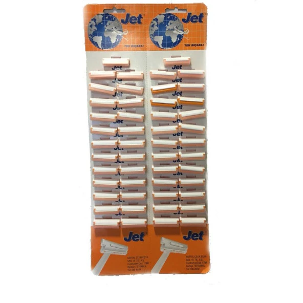 Jet Perfect Tek Bıçaklı Kullan At Tıraş Bıçağı 50 Adet