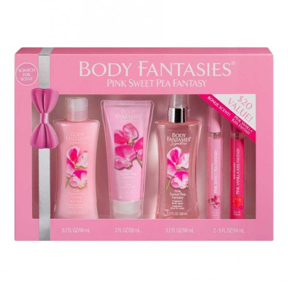 Body Fantesies Pink Sweet Pea Fantasy Kadın Bakım Seti