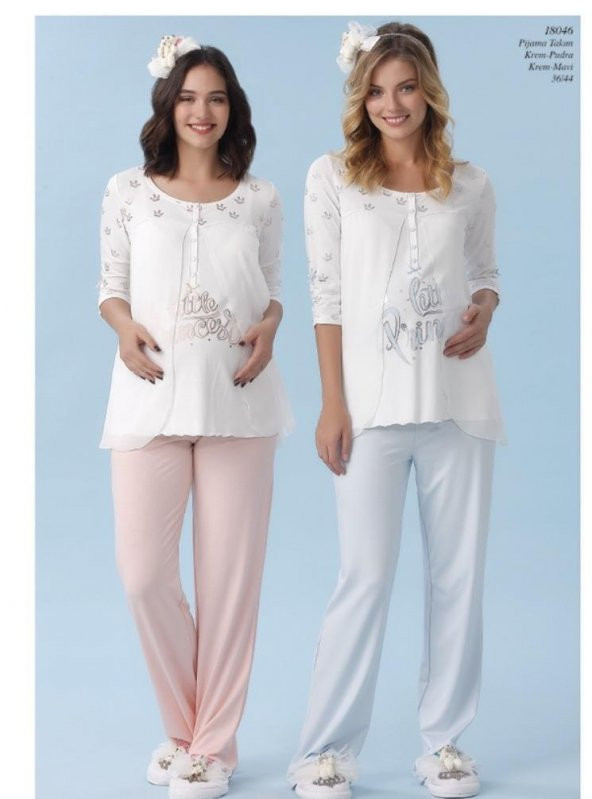 Aqua 18046 Bayan Lohusa Pijama Takımı - 2
