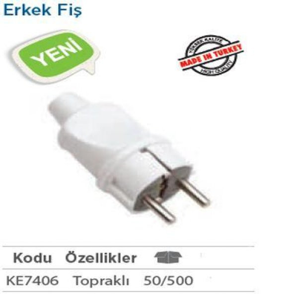 Klaus ERKEK FİŞ  TOPRAKLI KE7406 (1 Adet)