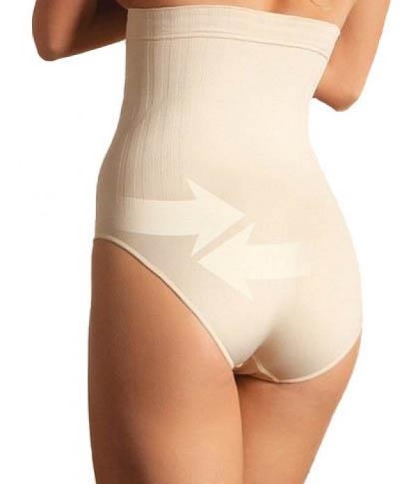 Anıl 2477 Kadın Dikişsiz Yüksek Bel Slip Korse - 2