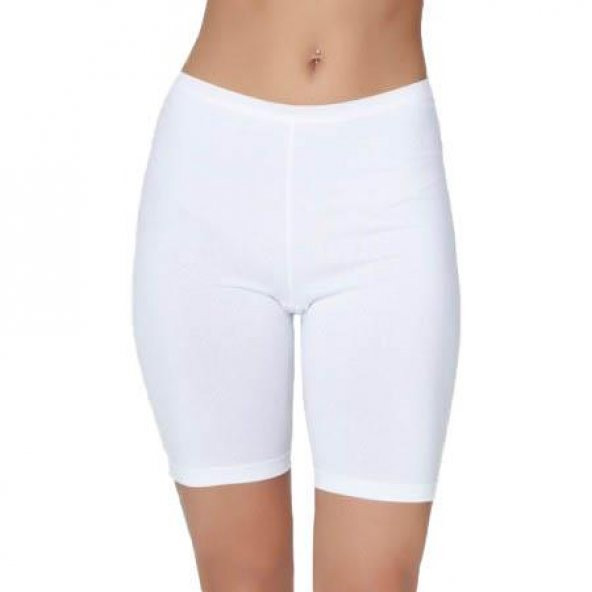 Çift Kaplan Bayan Elastanlı Uzun Şort Boxer 611