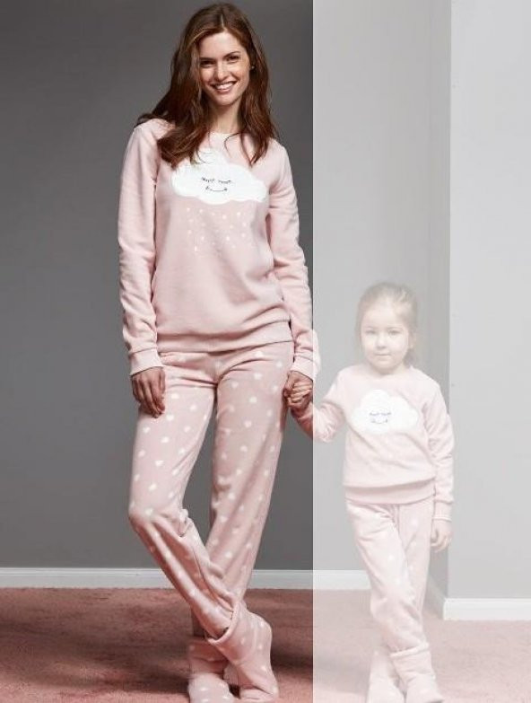 Catherınes 1105 Bayan Polar Pijama Takımı