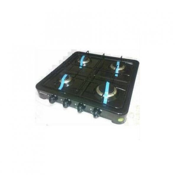 DOĞALGAZLI 4lü ocak siyah model (çakmaklı değil)