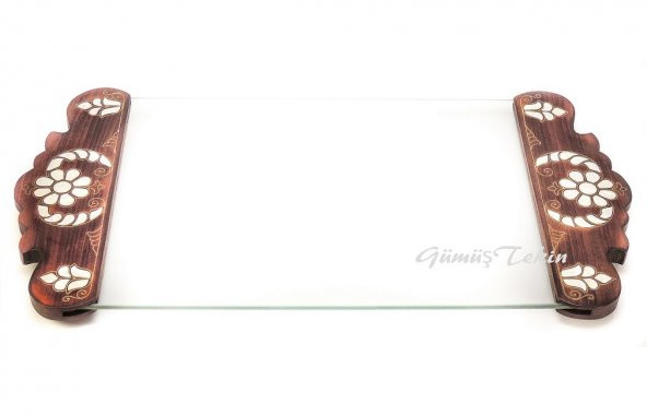 Sedef Kakma Cam Tepsi - 2