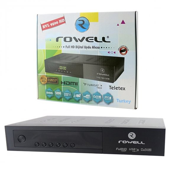 YENİ ROWELL HD HDMI KASALI UYDU ALICISI, BİSS, TELETEX, USB