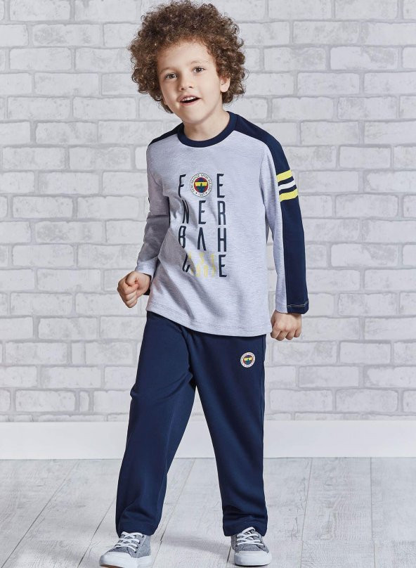 Roly Poly 9209 Lisanslı Fenerbahçe Çocuk Pijama Takımı