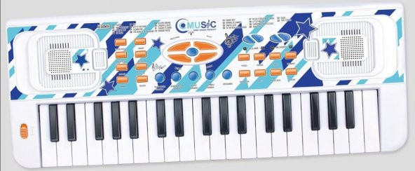 Piyano 37 Tuşlu Mikrofonlu Org MAVİ