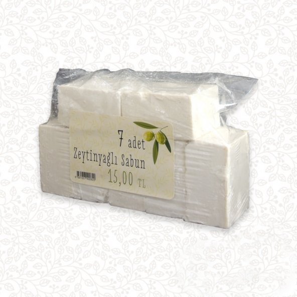 Yeşil Köpük Zeytinyağlı Sabun, açık 150 gr - 7li paket