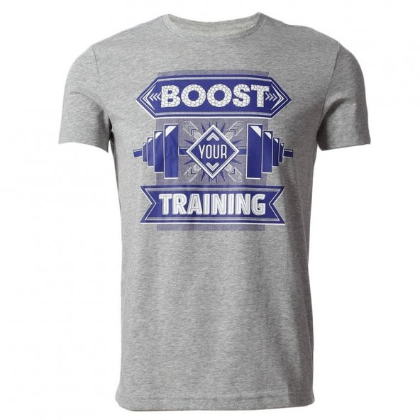 Adidas Boost Training Erkek Gri Tişört  S16558
