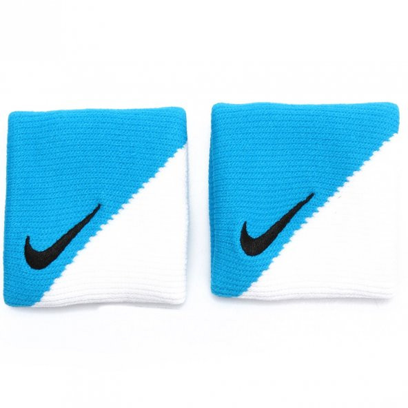Nike Dri-Fit Wristbands 2.0 Unisex Mavi/Beyaz Fitness Bilek Bandı