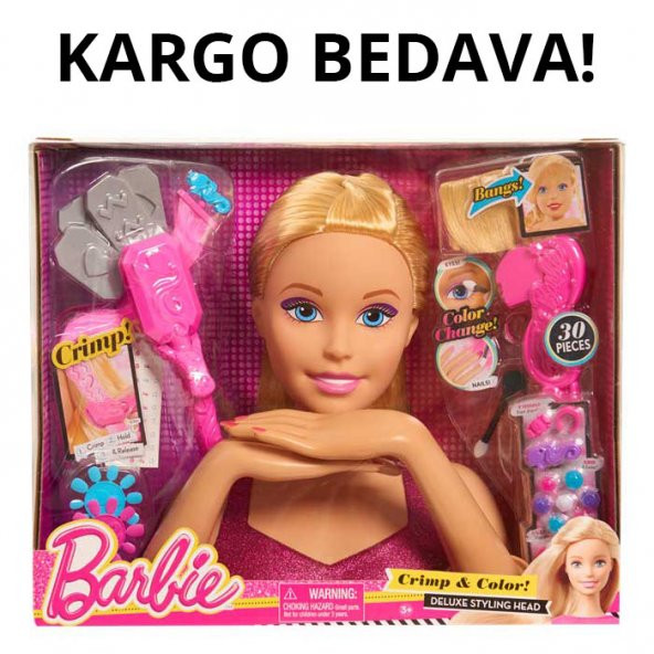 Barbie Bebek Delüks Büst - Saçlarını Tasarla Süsle