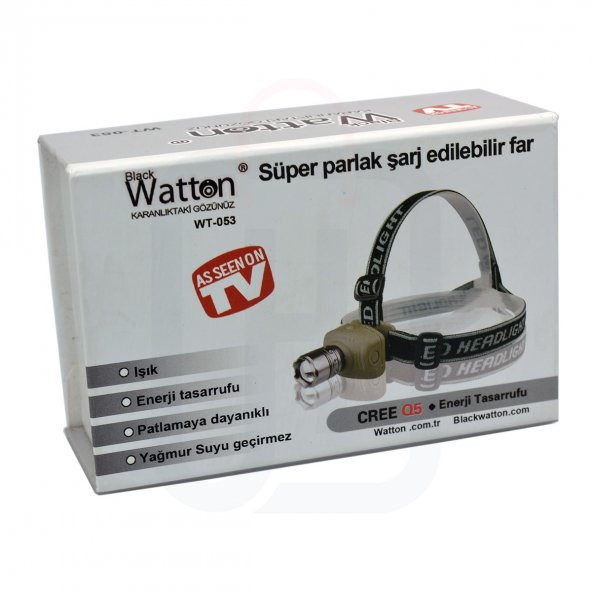 Watton Kafa Feneri Süper LED Zoomlu Sellektörlü