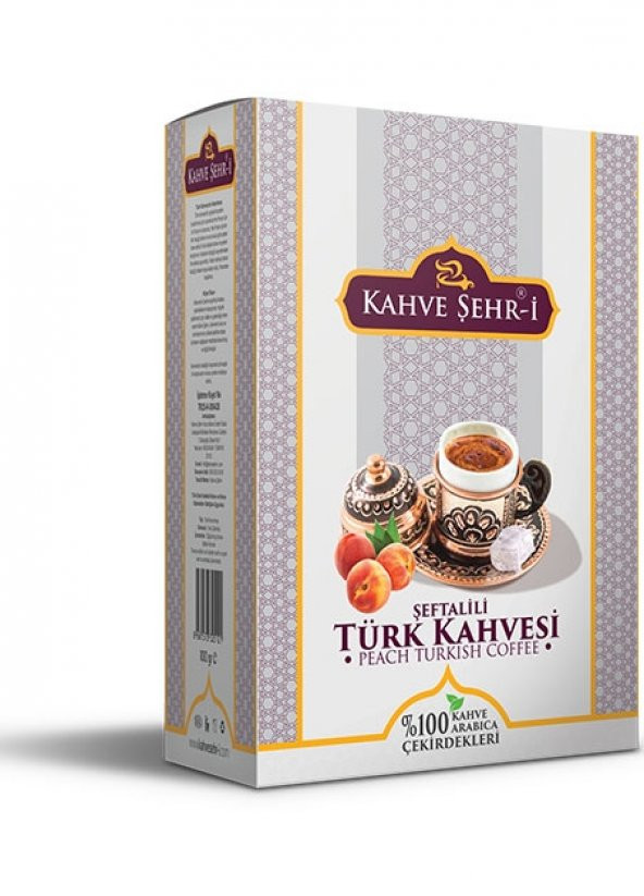 Şeftalili Türk Kahvesi 100 Orjinal Ürün