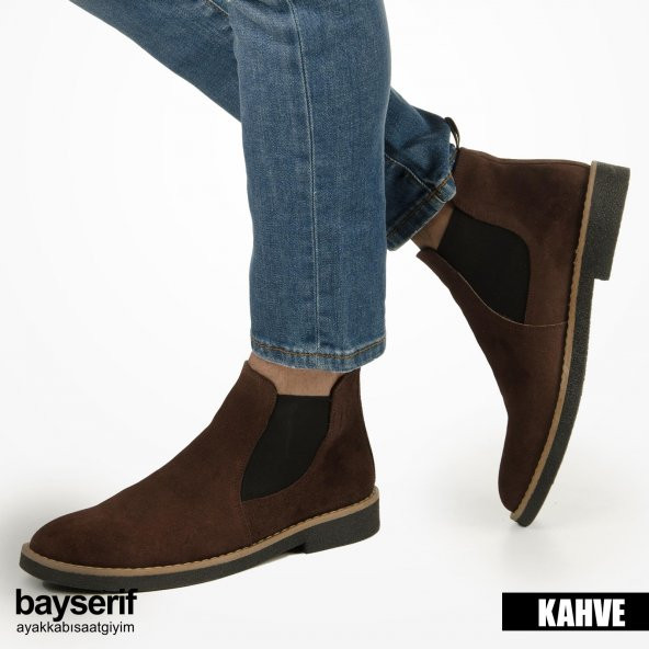 Chelsea Model Hakiki Süet Deri Erkek Bot - 3