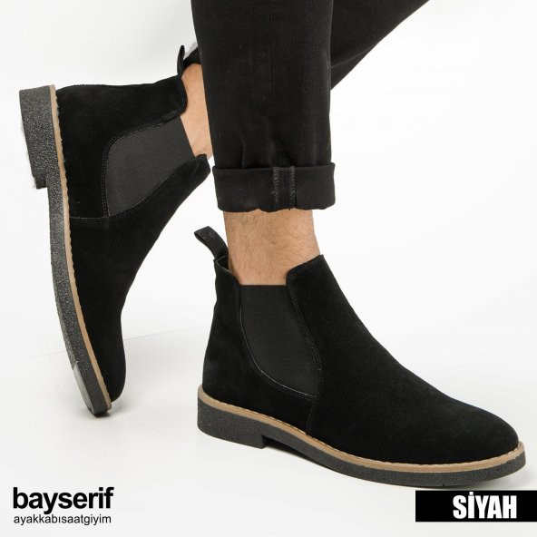 Chelsea Model Hakiki Süet Deri Erkek Bot - 4