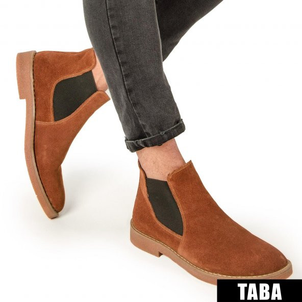 Chelsea Model Hakiki Süet Deri Erkek Bot - 5