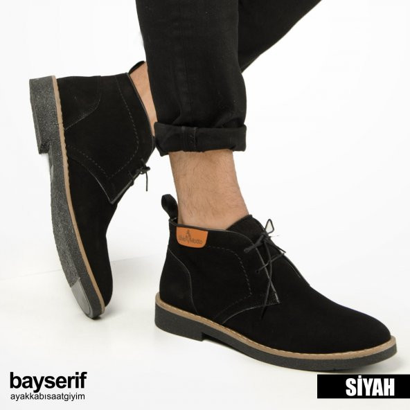 Silvio Motto Hakiki Deri Erkek Süet Bot - 3