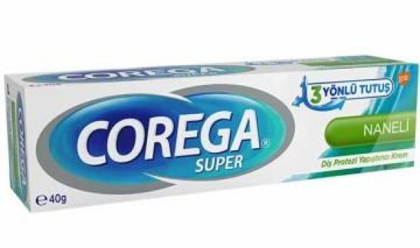 Corega Super Naneli Diş Protezi Yapıştırıcı Krem 40 g