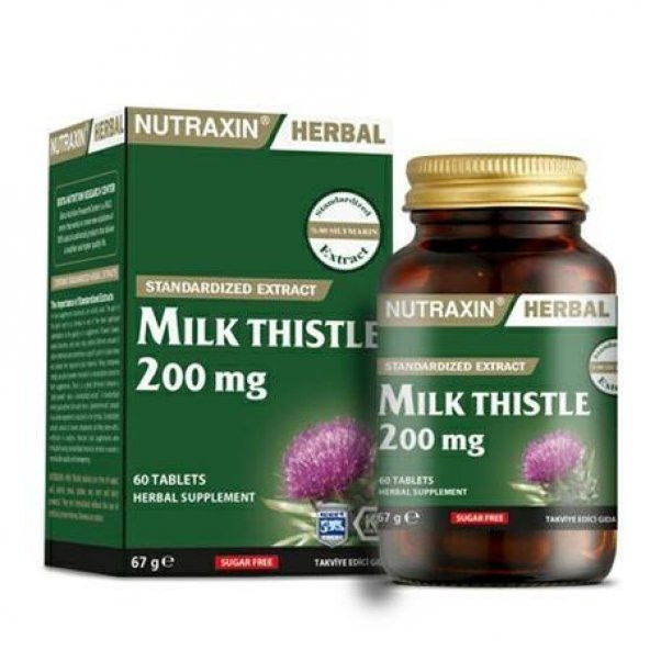 Nutraxin Herbal Milk Thistle 200 mg 60 Tablet
