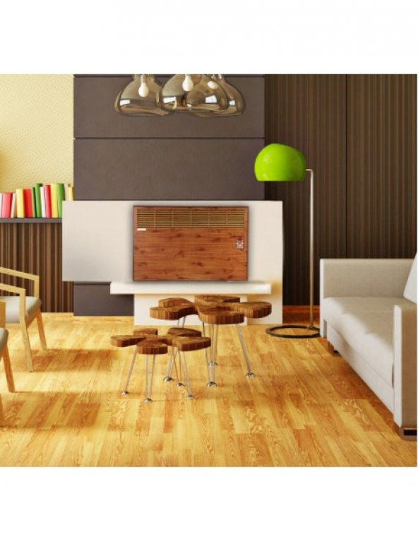 İVİGO Dijital 2500 Watt Ahşap Elektrikli Panel Konvektör Isıtıcı EPK4590E25A - 2