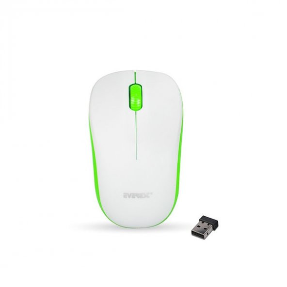 Everest SM-165 2.4Ghz Kablosuz Mouse,Beyaz-Yeşil