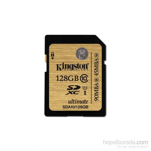 Kingston 128GB SD Ultimate C10 Hafıza Kartı SDA10/128GB