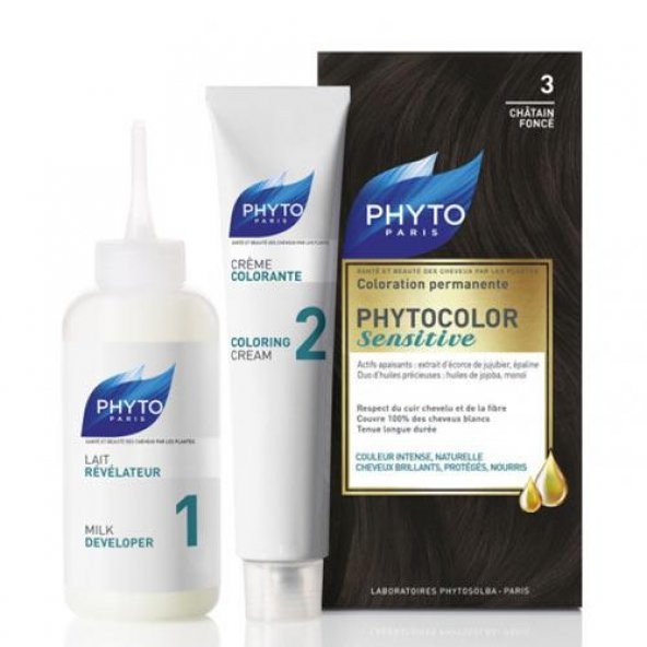 Phyto Phytocolor Sensitive Saç Boyası 3 Koyu Kestane