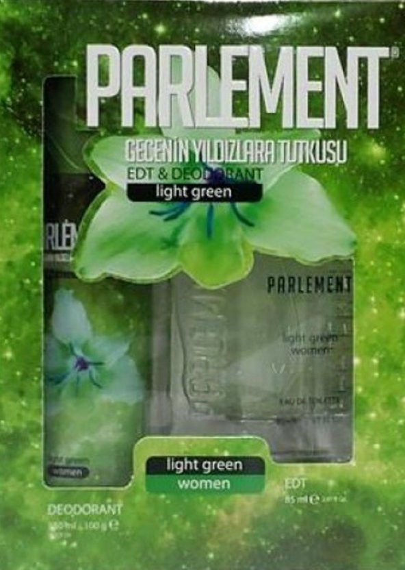 Turanç Kozmetik  Gecenin Yıldızlara Tutkusu Light Green Women  Parfüm Deodorant Seti  2257
