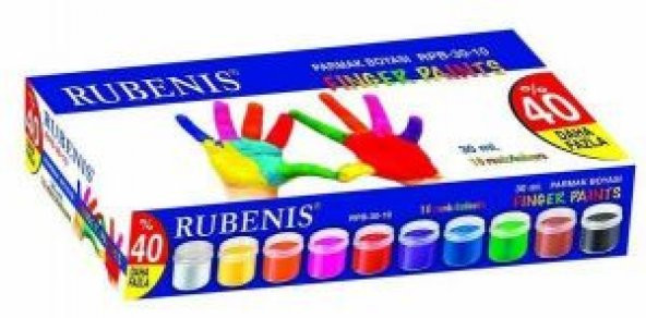 Rubenis 10 Renk 30 ml Parmak Boyası 9712