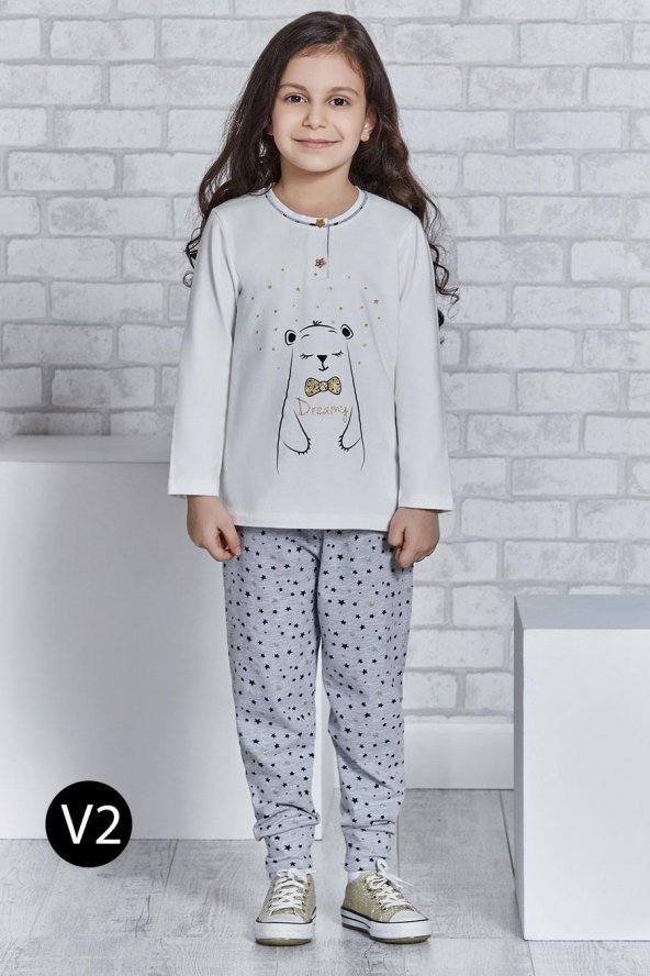 Roly Poly 2165 10-16 Yaş Garson Boy Kız Çocuk Pijama Takımı