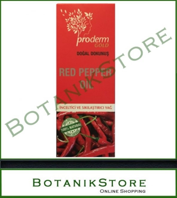 Proderm Gold Red Pepper Oil150 ml Kırmızı Biber Yağı