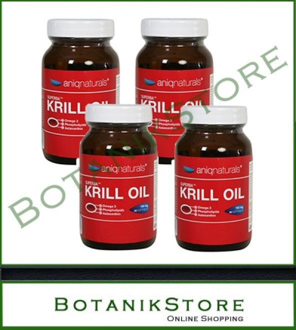 4 Adet Aniqnaturals Superba Boost Krill Oil 60 Licaps (Krill Yağı