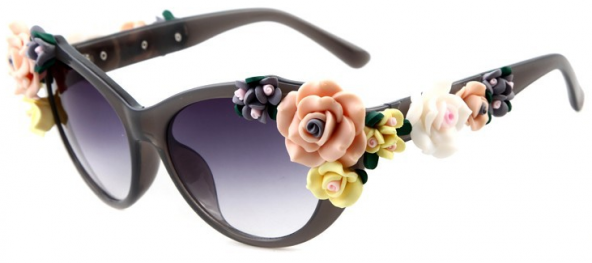 Çiçek Dekoratif Trend Bayan Gözlük