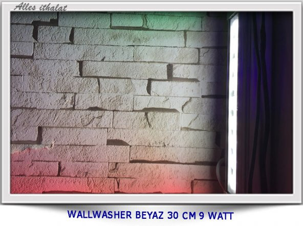 wallwasher beyaz 30 cm 9 watt