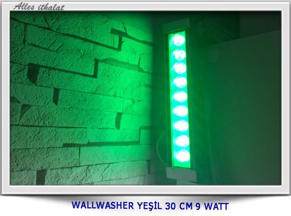 wallwasher yeşil 30 cm 9 watt