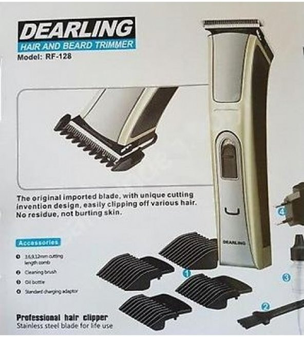 dearling rf-128 profesyonel saç sakal kesme traş makinesi