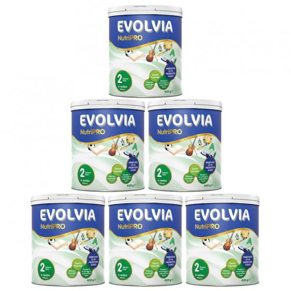 Evolvia 2 devam sütü 400 gr 6lı