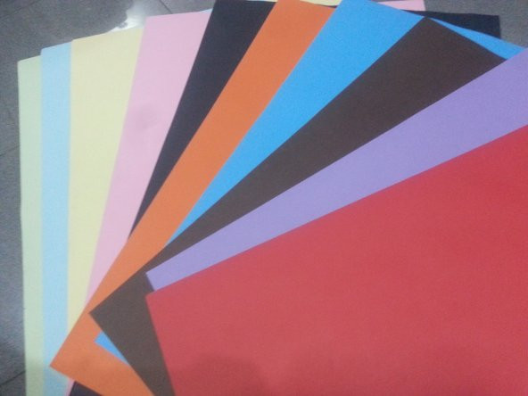 10 renk 50x70 karışıkrenk mycolor büyük boy fon kartonu 80gr