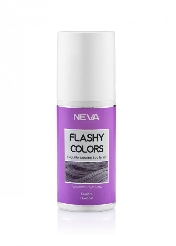 Neva Flashy Colors Geçici Renkli Saç Spreyi 75ml Lavanta