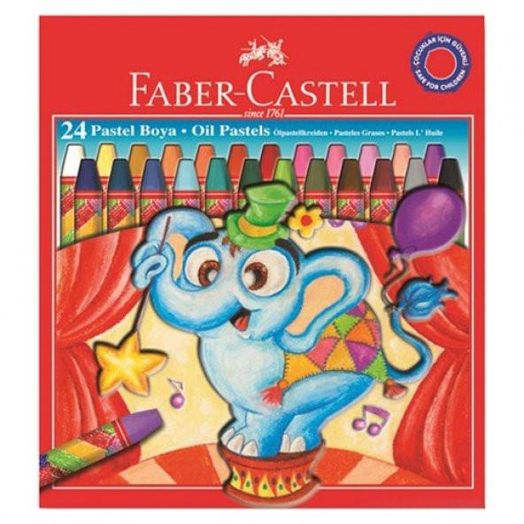 Faber Castel 24 Renk Çantalı Pastel Boy Seti 6125