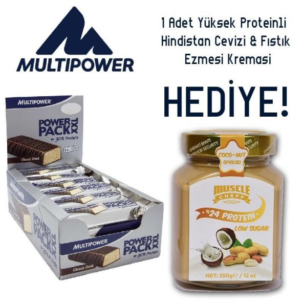 Multipower Power Pack XXL Classic 60 Gr. 24 Adet Muz 1 Hediye