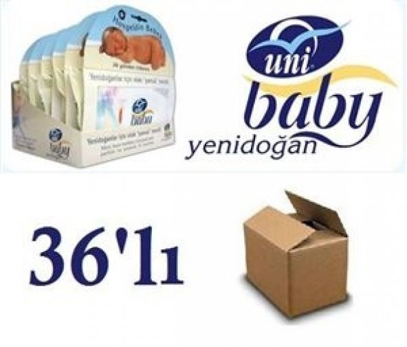 Uni Baby Islak Pamuk Mendil Yeni Doğan 36 lı Fırsat Paket 1440 ad