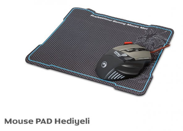 Everest SGM-X7 PRO Siyah 4800 Dpi Makrolu Oyuncu Mouse - 2