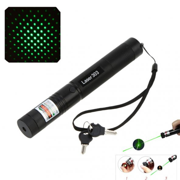 Yeşil Lazer Pointer 1000mv ( Green Laser Pointer YG 303 )