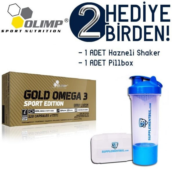 Olimp Gold Omega 3 Sport Edition 120 Kapsül 2 Hediyeli